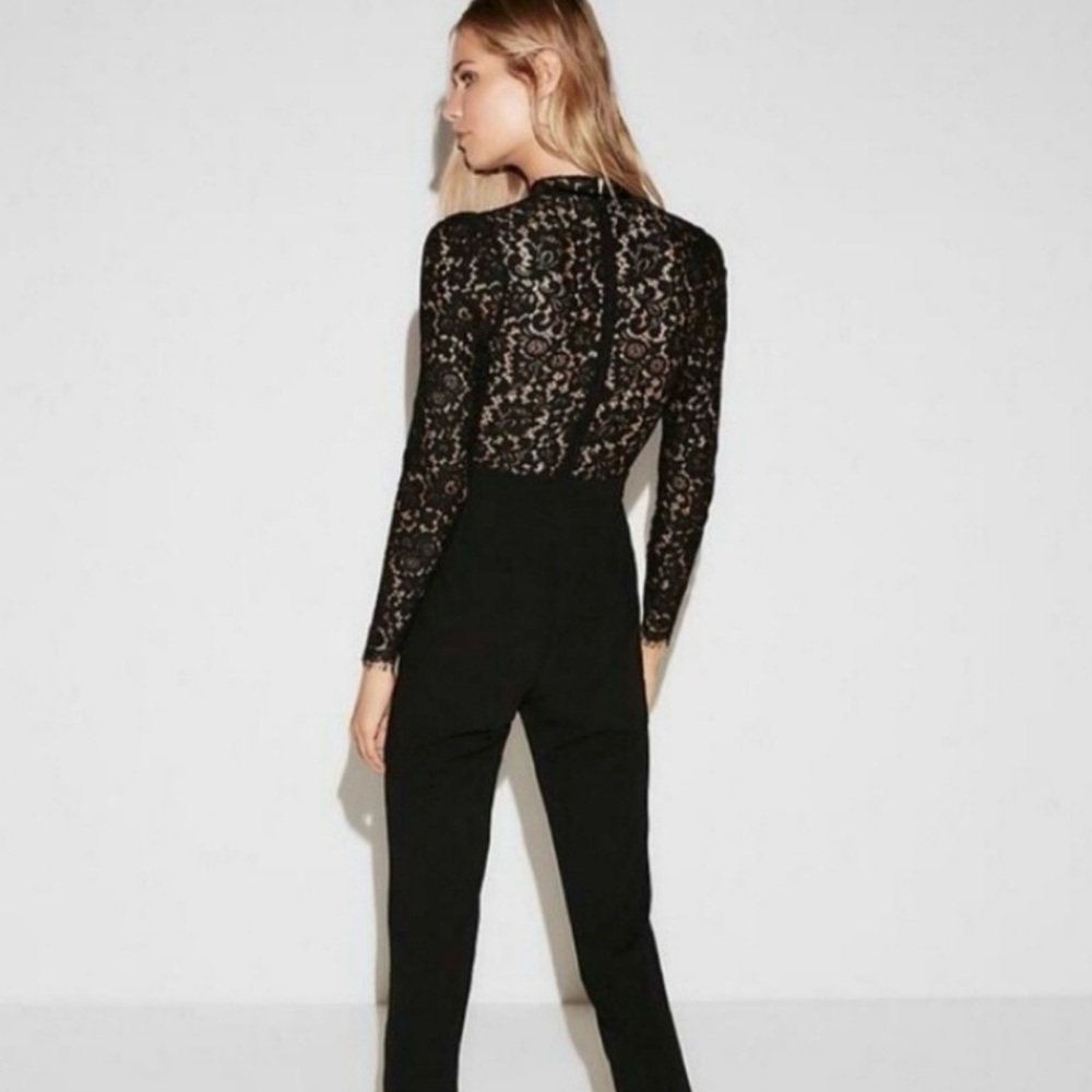 Black Express Lace Jumpsuit